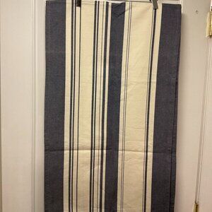 Blue and white table runner